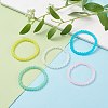 6.5MM Imitation Jade Glass Round Beaded Stretch Bracelet for Women BJEW-JB07658-2