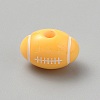 Opaque Acrylic European Beads SACR-CJC0001-34A-1