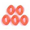 Opaque Spray Painted Acrylic Linking Rings OACR-R249-03C-3