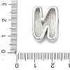 Brass Initial Beads KK-B167-27P-01N-3