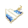 Brass Pendants KK-D235-08G-02-2