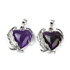 Natural AmethystPendants G-Q025-01P-04-1