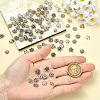 100Pcs 10 Styles Tibetan Style Alloy Bead Caps FIND-CJ0005-67-4