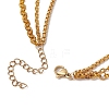 Brass & Stainless Steel Micro Pave Clear Cubic Zirconia Pendant Necklaces NJEW-JN04874-5