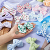 4Bags 4 Colors Cloth Bowknot Alligator Hair Clips PHAR-TA0001-20-6