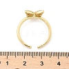 Adjustable Brass Micro Pave Clear Cubic Zirconia Cuff Rings X-RJEW-G096-42G-4