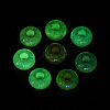 UV Plating Luminous Opaque Acrylic European Beads OACR-N154-04-2