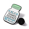 Medical Theme Thanks Science Pills Bottle Alloy Enamel Pin Brooch for Clothes Backpack JEWB-Q003-02B-3