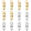 12Pcs 2 Colors Brass Pendants KK-HS0001-45-1