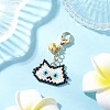 Handmade Glass Seed Beaded  Cat Head Shape Pendants Decorations HJEW-MZ00366-05-1