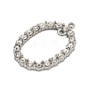 304 Stainless Steel Crystal Rhinestone Connector Charms STAS-L080-019P-2
