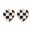 Alloy Enamel Pendants ENAM-S121-176D-RS-2