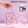 Heart Flower Thank You Printed Paper Storage Gift Tote Bags for Wedding Party Gift Wrapping Bags ABAG-WH0038-77A-5