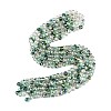 Electroplate Transparent Glass Beads Strands EGLA-Q135-8MM-C05-2