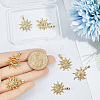 8Pcs 2 Styles Brass Pendants KK-BBC0024-51-3