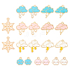 ARRICRAFT Weather Theme Alloy Enamel Pendants ENAM-AR0001-05-1