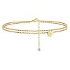 Heart Brass with Crystal Rhinestone Anklets FS-WGC43DA-16-1