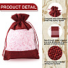 Cheriswelry 15Pcs 3 Colors Polyester Blank DIY Craft Drawstring Bag ABAG-CW0001-02-11