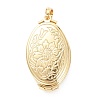 Brass Locket Pendants KK-P199-10G-2