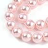 Baking Paint Pearlized Glass Pearl Bead Strands HY-N002-8mm-A10-4