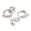 925 Sterling Silver Fold Over Clasps STER-K176-20P-2