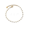 304 Stainless Steel Heart Link Chain Anklets for Women FS-WG55343-01-5