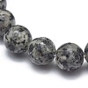 Natural Sesame Jasper/Kiwi Jasper Bead Stretch Bracelets BJEW-K212-C-033-3