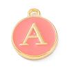 Golden Plated Alloy Enamel Charms ENAM-Q437-11A-1