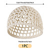1Pc Cloth African Kufei Hat for Women AJEW-TADJ0001-12D-4