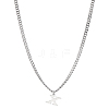 1Pc 304 Stainless Steel Letter Pendant Necklaces NJEW-LP0001-33X-P-1