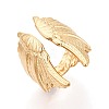 Ion Plating(IP) 304 Stainless Steel Cuff Open Rings for Women RJEW-N052-20G-1