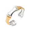Bamboo Joint 304 Stainless Steel Cuff Rings RJEW-S626-06GP-A-2