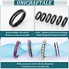 Unicraftale 18pcs 6 Style 304 Stainless Steel Grooved Finger Ring Settings STAS-UN0040-58-6