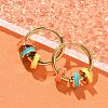 Ion Plating(IP) 304 Stainless Steel Hoop Earrings EJEW-A118-02G-2