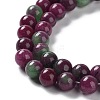 Dyed Natural Malaysia Jade Beads Strands G-G021-01A-05-4