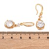 Brass Micro Pave Clear Cubic Zirconia Dangle Earrings EJEW-K300-23G-5