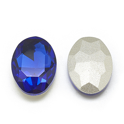 Pointed Back Glass Rhinestone Cabochons RGLA-T080-18x25mm-11-1