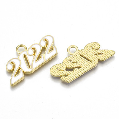 Alloy Enamel Pendants PALLOY-N160-001-05G-RS-1