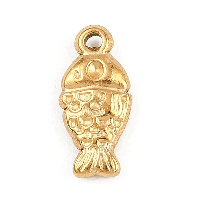 304 Stainless Steel Pendants STAS-K287-08C-G-1