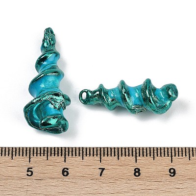 Spray Painted Natural Trochus Shell Pendants SHEL-K006-48C-1
