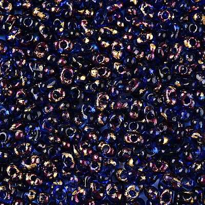 Picasso Spray Painted Glass Seed Beads SEED-T006-04-9-1