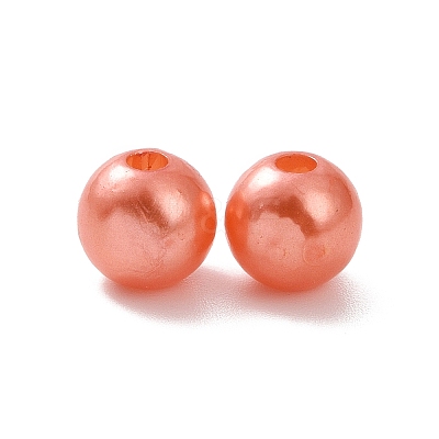 Imitation Pearl Acrylic Beads PL609-04-1