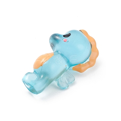Luminous Resin Sea Animals Display Decoration DJEW-R007-01C-1