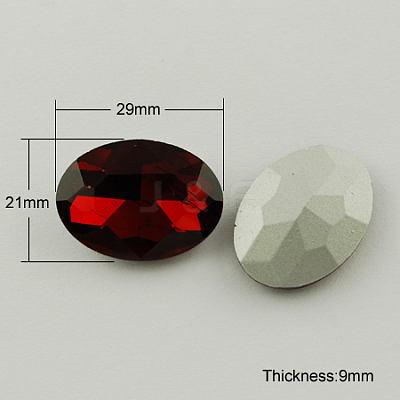 Glass Pointed Back Rhinestone RGLA-Q011-29x21mm-4-1