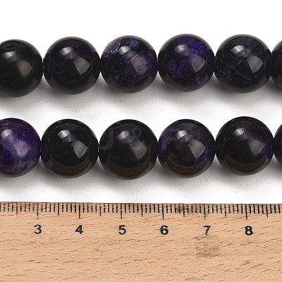 Natural Fire Crackle Agate(Dyed & Heated) Beads Strands G-K425-A01-14mm-1