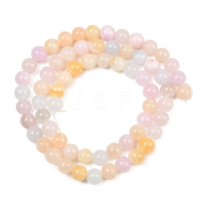 Natural Green Jade Beads Strands G-G757-03-6mm-1