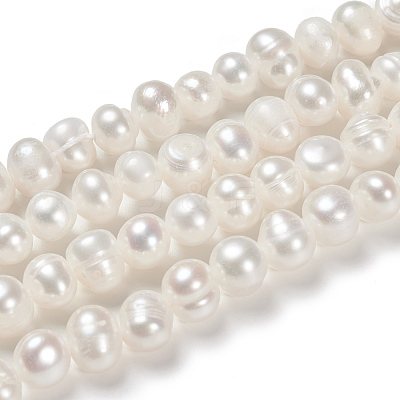 Natural Cultured Freshwater Pearl Beads Strands PEAR-N013-06G-1