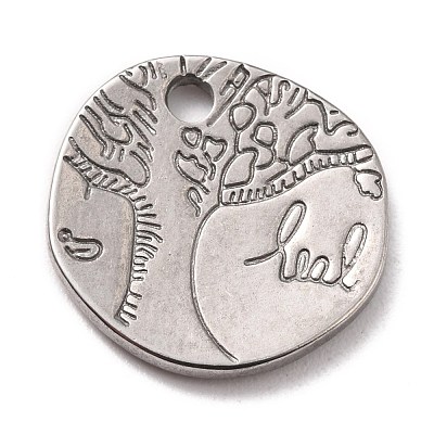 Non-Tarnish 304 Stainless Steel Pendants STAS-B024-57P-1