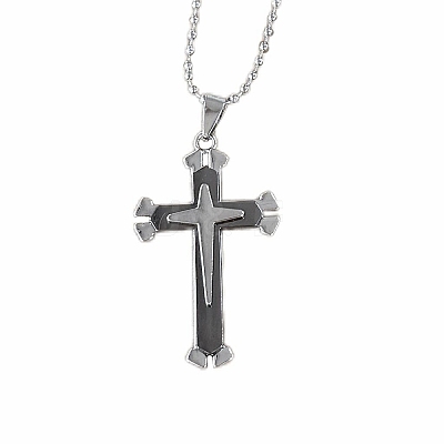 Cross Alloy Pendant Necklaces for Men FS-WG5CDA8-01-1