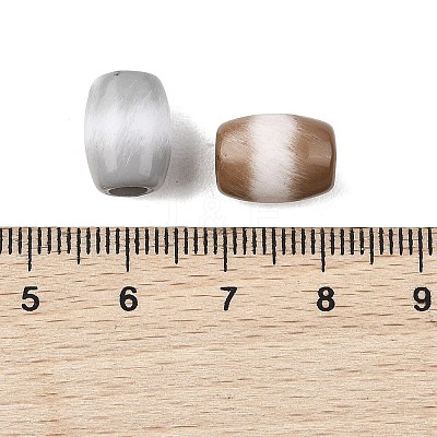 Opaque Acrylic European Beads OACR-Z036-04D-1